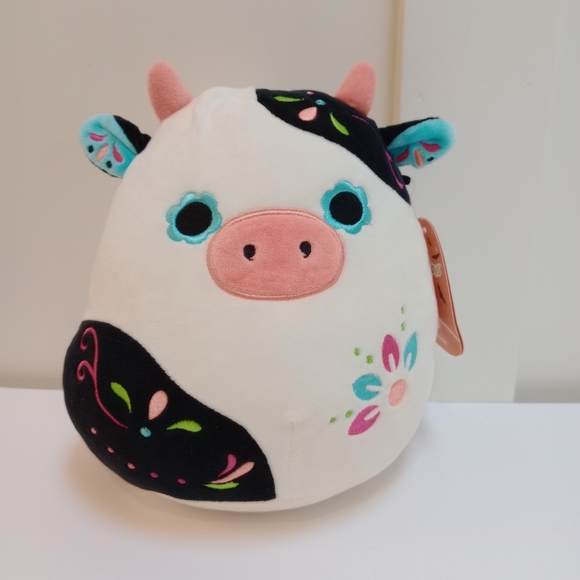 Connor Cow Sugar skull Halloween Squishy Soft Plush Toy Animals - Picture 4 of 6